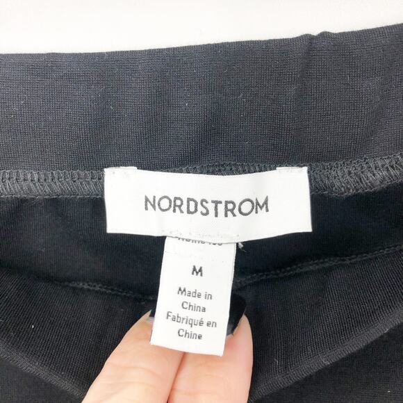 Nordstrom Everyday Womens Pants Medium Black High Rise Skinny Slit Ankle NWT - Picture 9 of 11